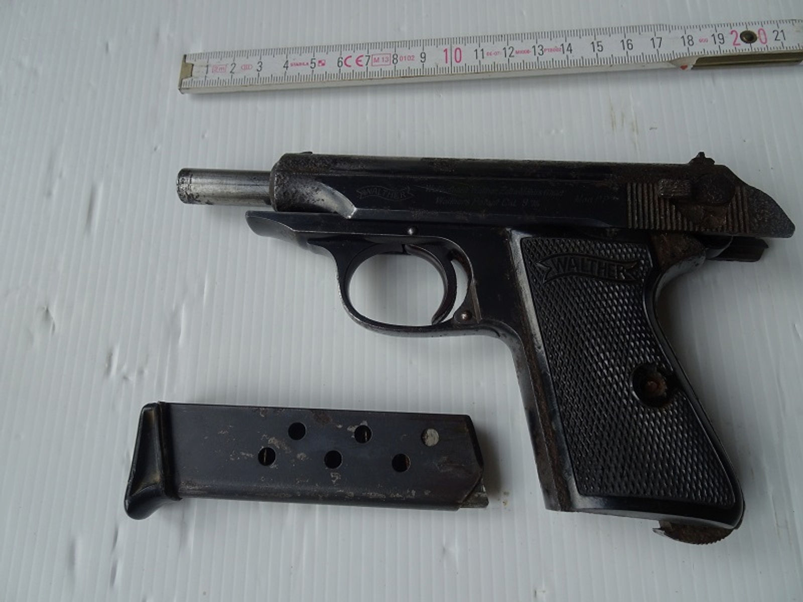 Halbautom. Pistole Walther Zella Mehlis, II.WK, im Kal. 9mmKurz