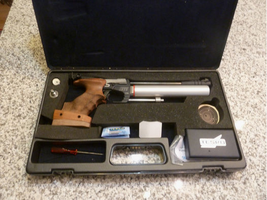 CO2-Luftpistole Tesro PA1 mit Koffer und Zubehör, 4,5mm Diabolo
