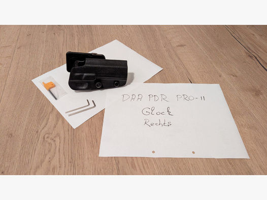 DAA PDR PRO-II Kydex-Holster, Rechtshänder, Glock