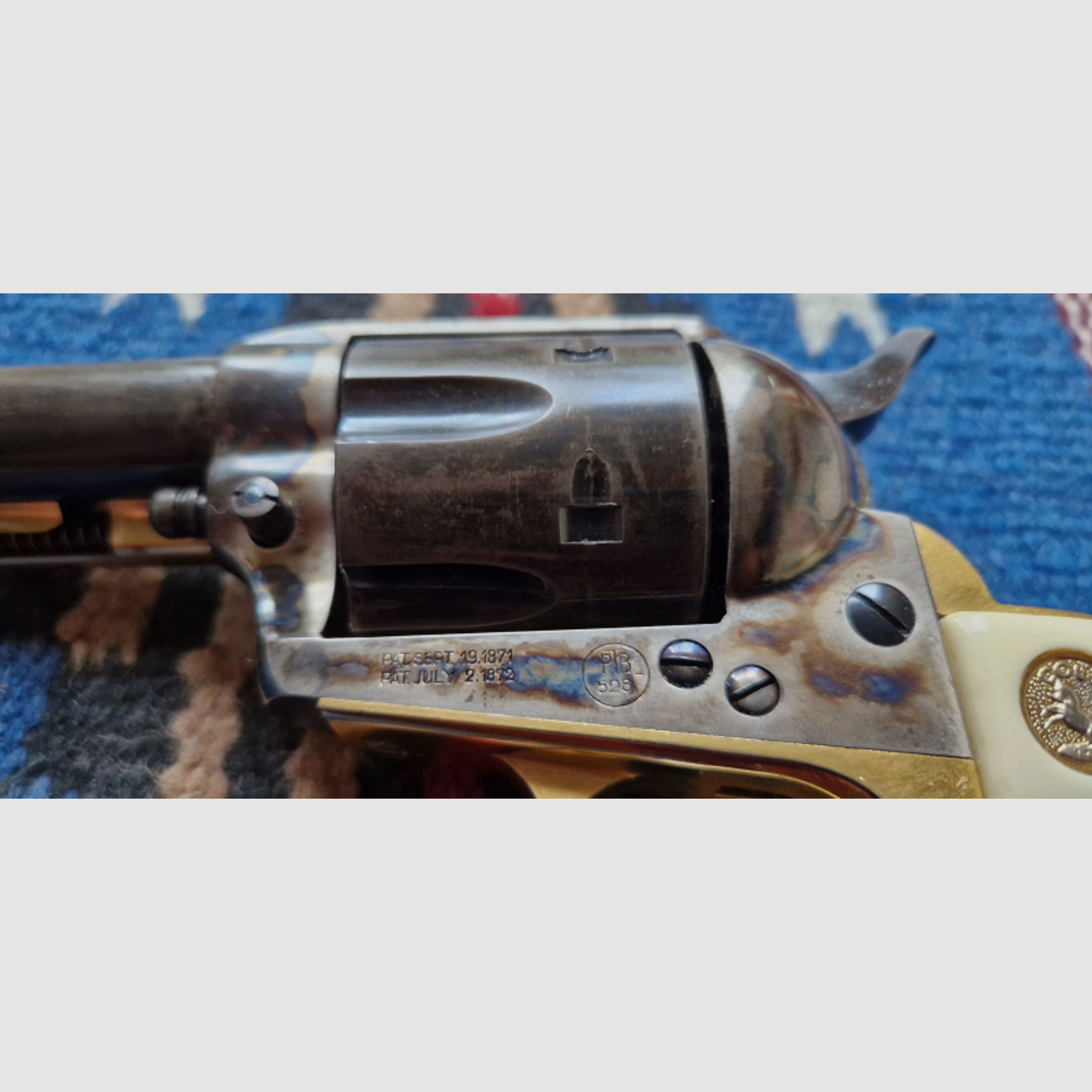 Hege Uberti, SAA Revolver 1873, 7,5, Kal. 45, incl. Holster.