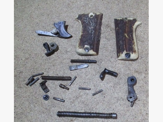 Ersatzteile Teilekit für Pistole Unique Modell 51 7,65 mm mit Hirschhorngriffen
