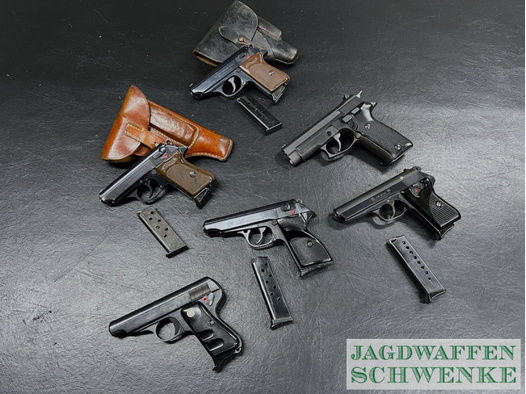 6x Pistolen im Paket : Walther , Astra, CZ, Galesi ,Hege im Paket !!