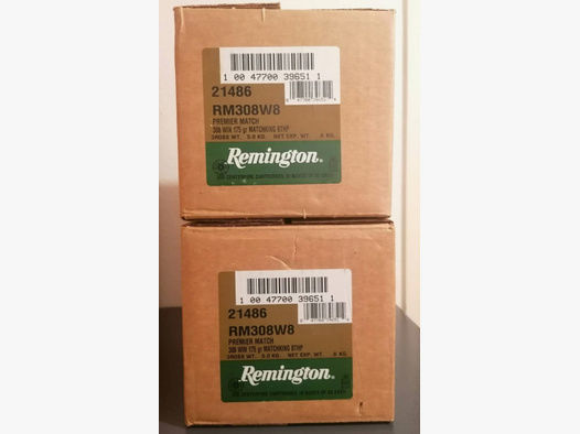 Remington Premier Match 308Win 175gr, 400 Stück