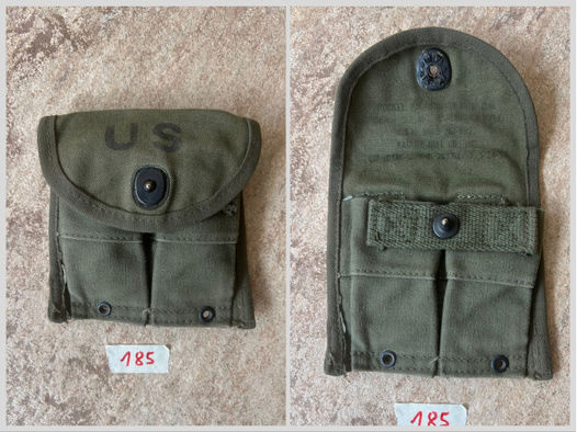 Original US-ARMY Doppel-Magazintasche für .30 M1 Carbine / Korea / Vietnam / No Garand