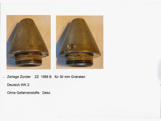Zerlegezünder ZZ 1589B für 30 mm Granaten Deko