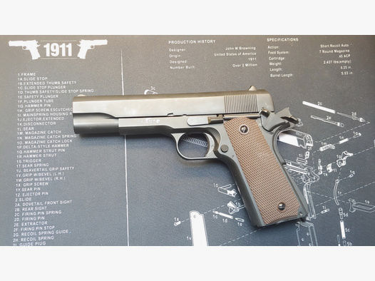 Colt 1911 A1 Pistole Army Metall DEKO