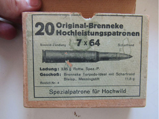 Sammlermunition 7x64 Brenneke