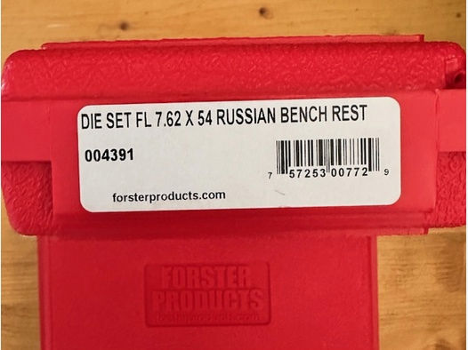 Forster Russian Bench Rest Die Set FL 7,62 x 54