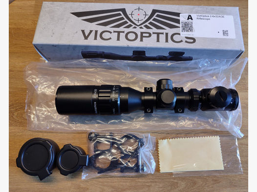 VictOptics A3 2-6x32AOE Zielfernrohr, für Jagd, Zielschießen, Ziel