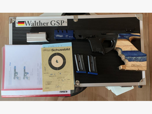 Walther GSP Expert .22lfB mit zwei 5 Schuss Magazine