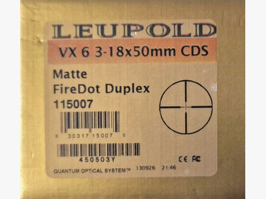 Leupold VX-6 3-18x50mm CDS