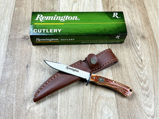 Neuware! - Remington Cutlery #15649 - Back Woods Skinner 6.5'' - Messer Jagdmesser mit Lederscheide