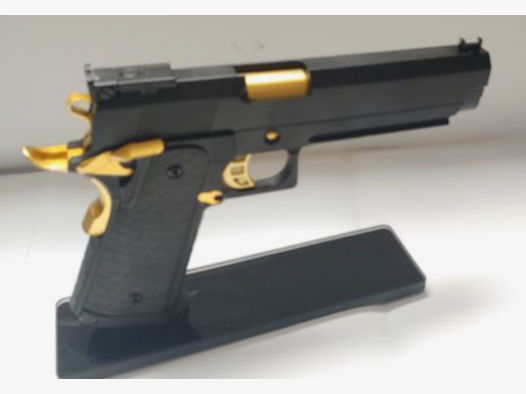 Pistole High Capa 5.1 Vollmetall gold schwarz Neuwertig Top