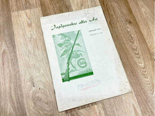 Rarität für Sammler! - Originaler GECO Jagdwaffen Katalog Nr. 126 von Sommer 1955!