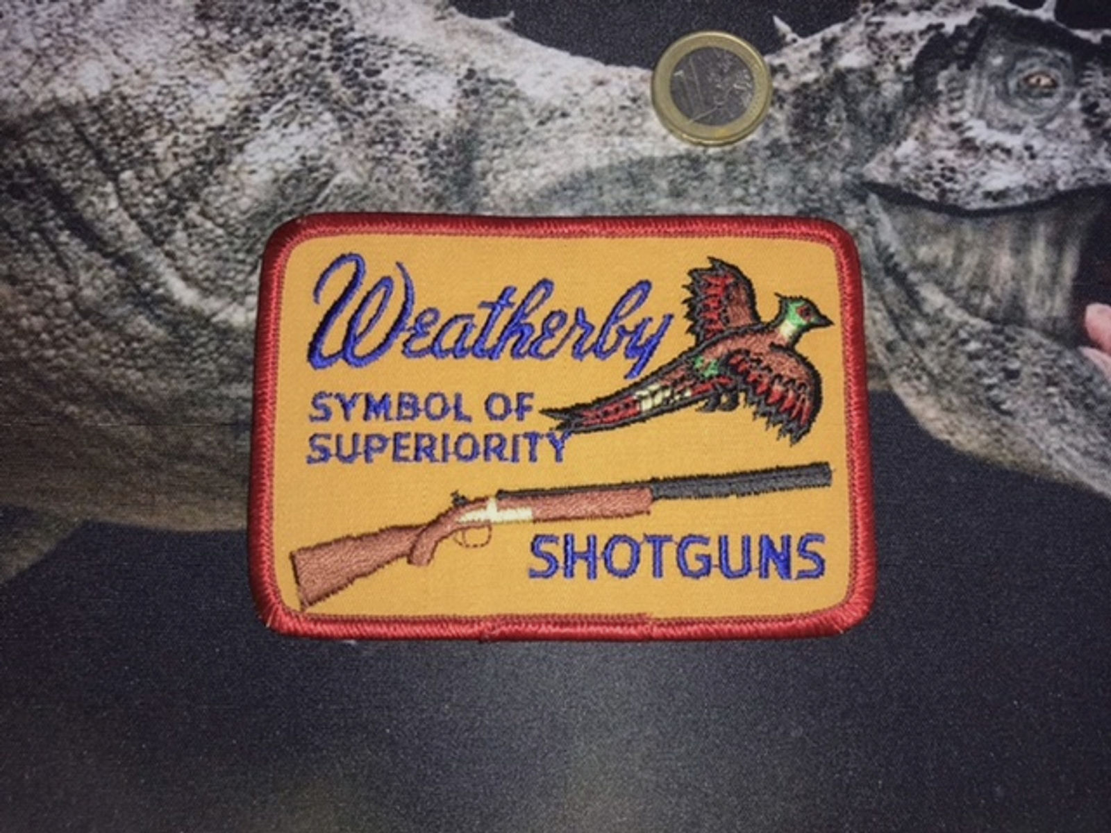 Aufnäher Weatherby, Symbol of Superiority, Shotguns, Fasan