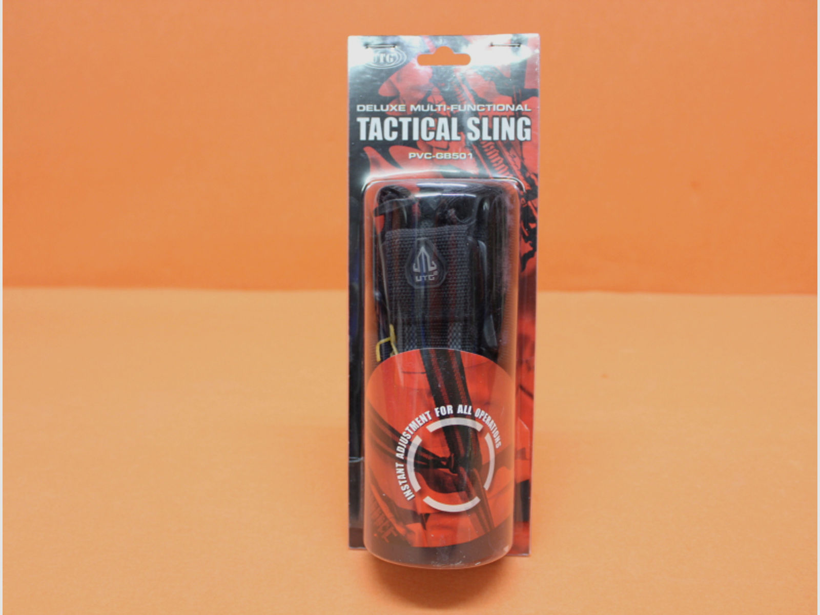 UTG Multi-Functional Tactical Sling (PVC-GB501) Black/ 3-Punkt Trageriemen mit Karabinerhaken