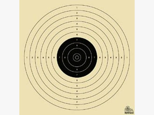 Schießscheiben Luftpistole 17x17cm 1000 Stück