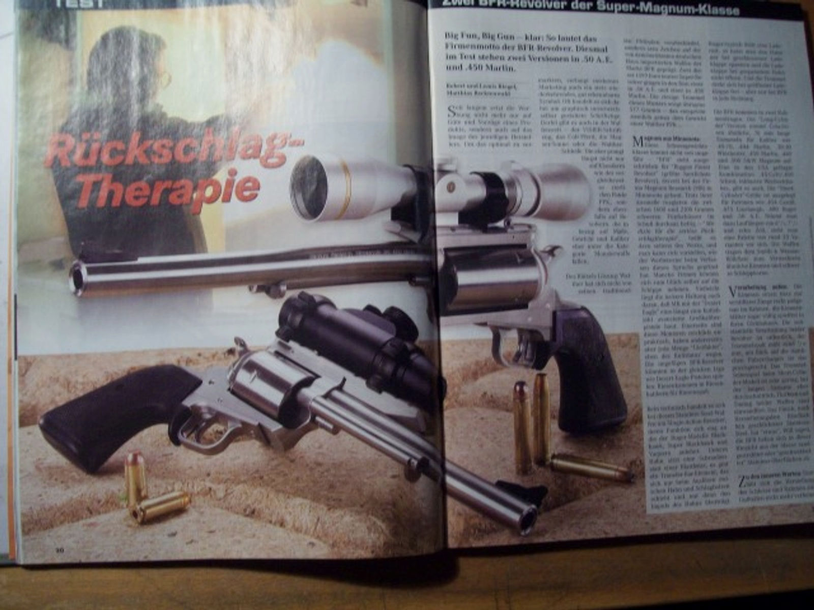 Visier - Heft : ** Kurzwaffen -- BFR - Revolver der Super-Magnum-Klasse **