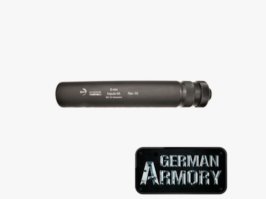 Schalldämpfer original B&T Brügger & Thomet Impuls II A 9mm 9X19 Glock HK SIG M14X1 1/2X28 M13,5X1L