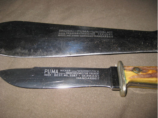Puma Waidbesteck 3587 und 3588 aus 1966