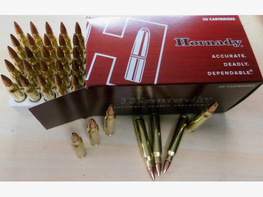 Munition Hornady 223rem HPBT Match 52gr