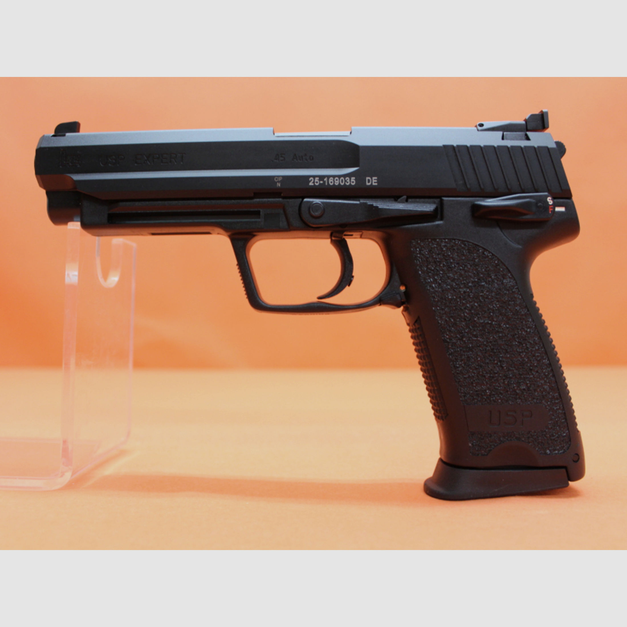 Ha.Pistole .45Auto Heckler&Koch/H&K HK USP EXPERT 132mm Lauf/ Mikrometervisier (.45ACP/.45A.C.P.)