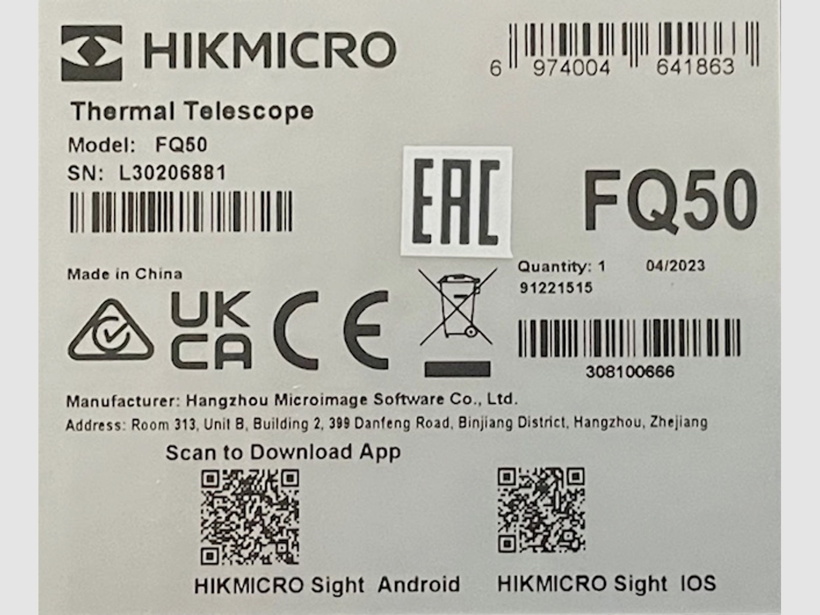 HIKMICRO-FQ50-Wärmebildhandgerät