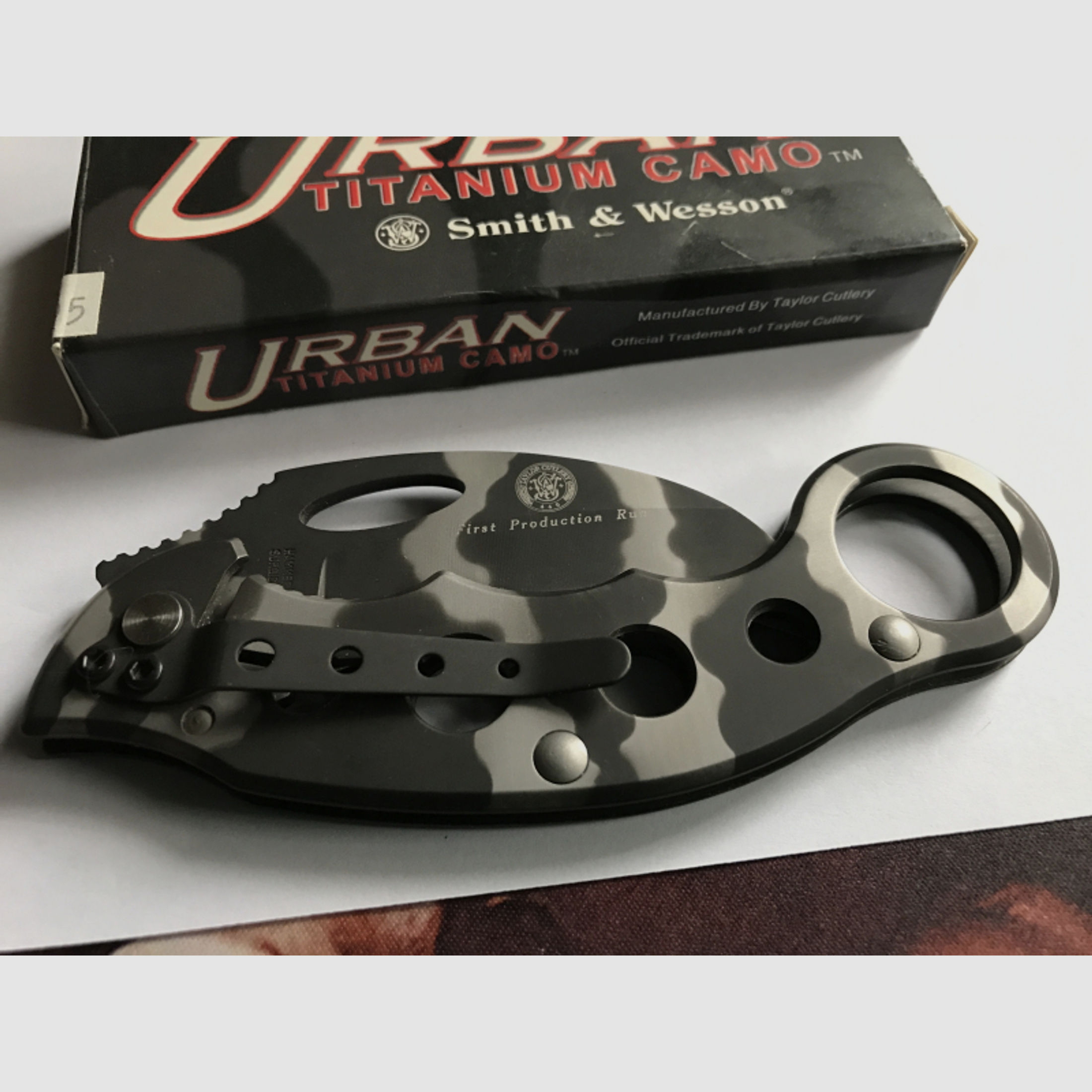 Smith&Wesson Urban Titanium Camo Extreme OPS Einhandfolder