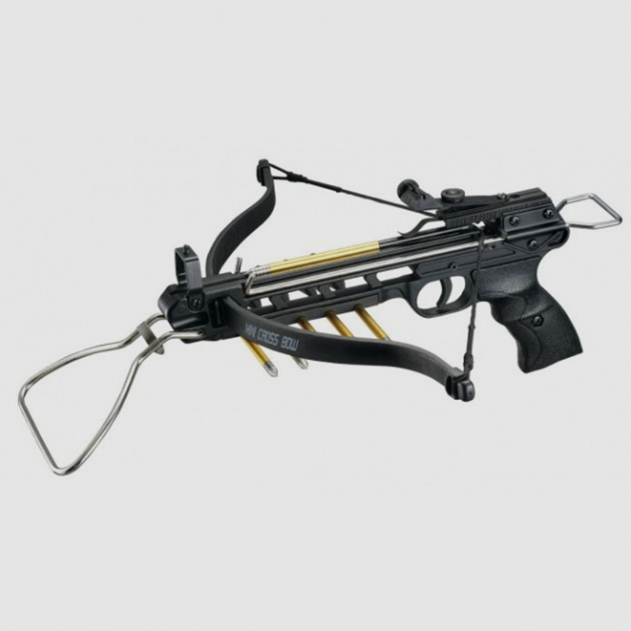 Pistolen Armbrust VIPER Alu-Body 80lbs-35kg inkl. 3 Aluminium - Pfeile Bolzen + Fußschlaufe