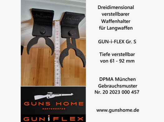 Waffenhalter 3-dimensional verstellbar GUN-i-FLEX Gr. S
