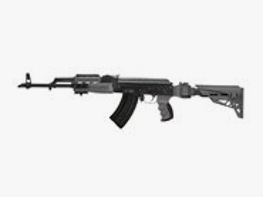 AK-47 / AK-74 Schaft / Schubschaft / AK Klappschaft mit Scorpion Dämpfungs-System Beton Grau ATI Ta