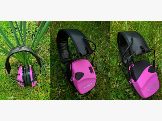 ZOHAN elektronischer Gehörschutz NEU pink ähnlich Howard Leight Impact Sport
