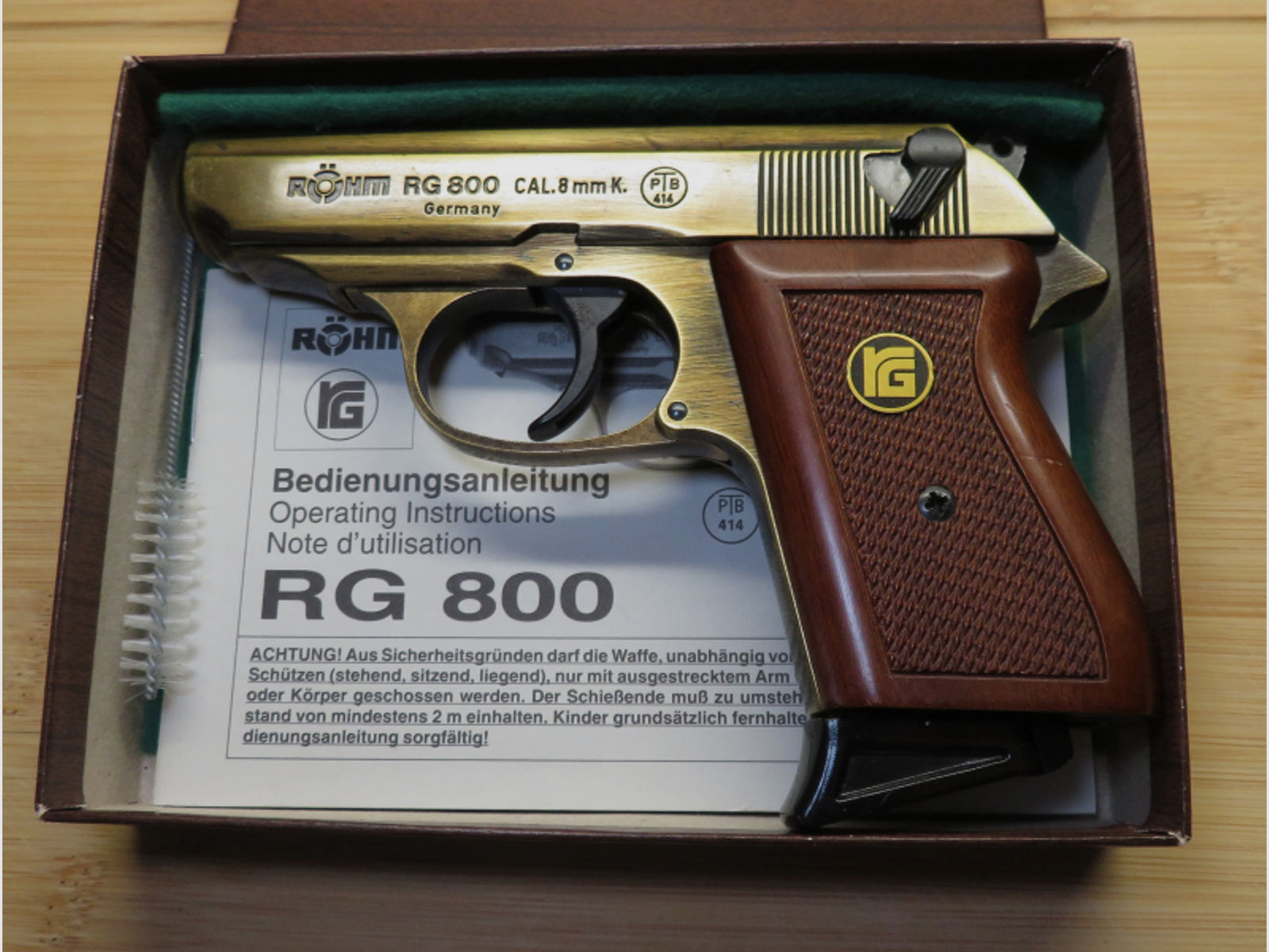 Röhm RG 800 Kal. 8mm Altmessing Ausführung