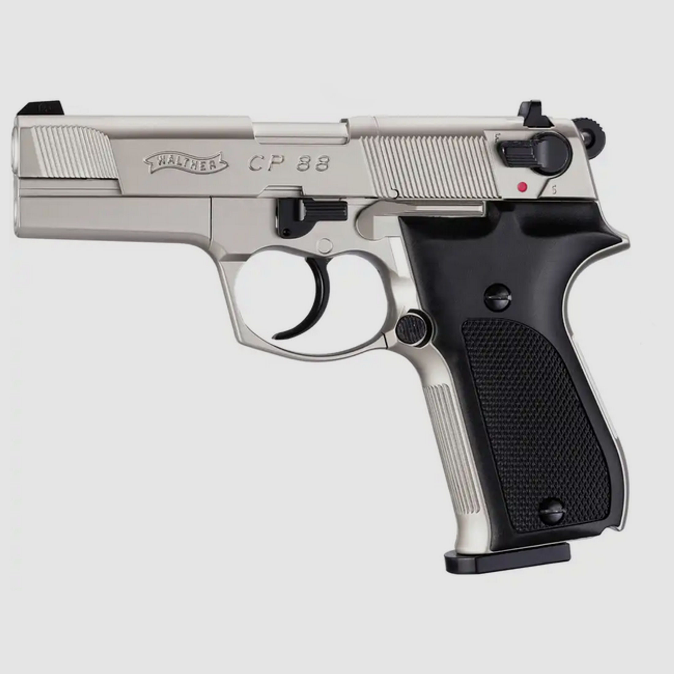 Walther CP88 Diabolo Co2 Pistole Nickel Ausführung, Schalldämpfer Weihrauch , Red Dot, Zubehör, OVP
