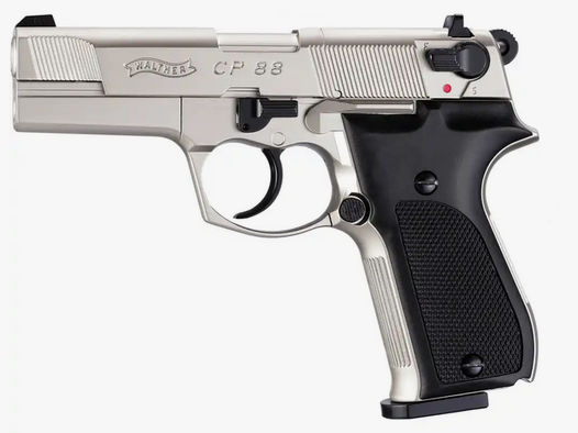 Walther CP88 Diabolo Co2 Pistole Nickel Ausführung, Schalldämpfer Weihrauch , Red Dot, Zubehör, OVP