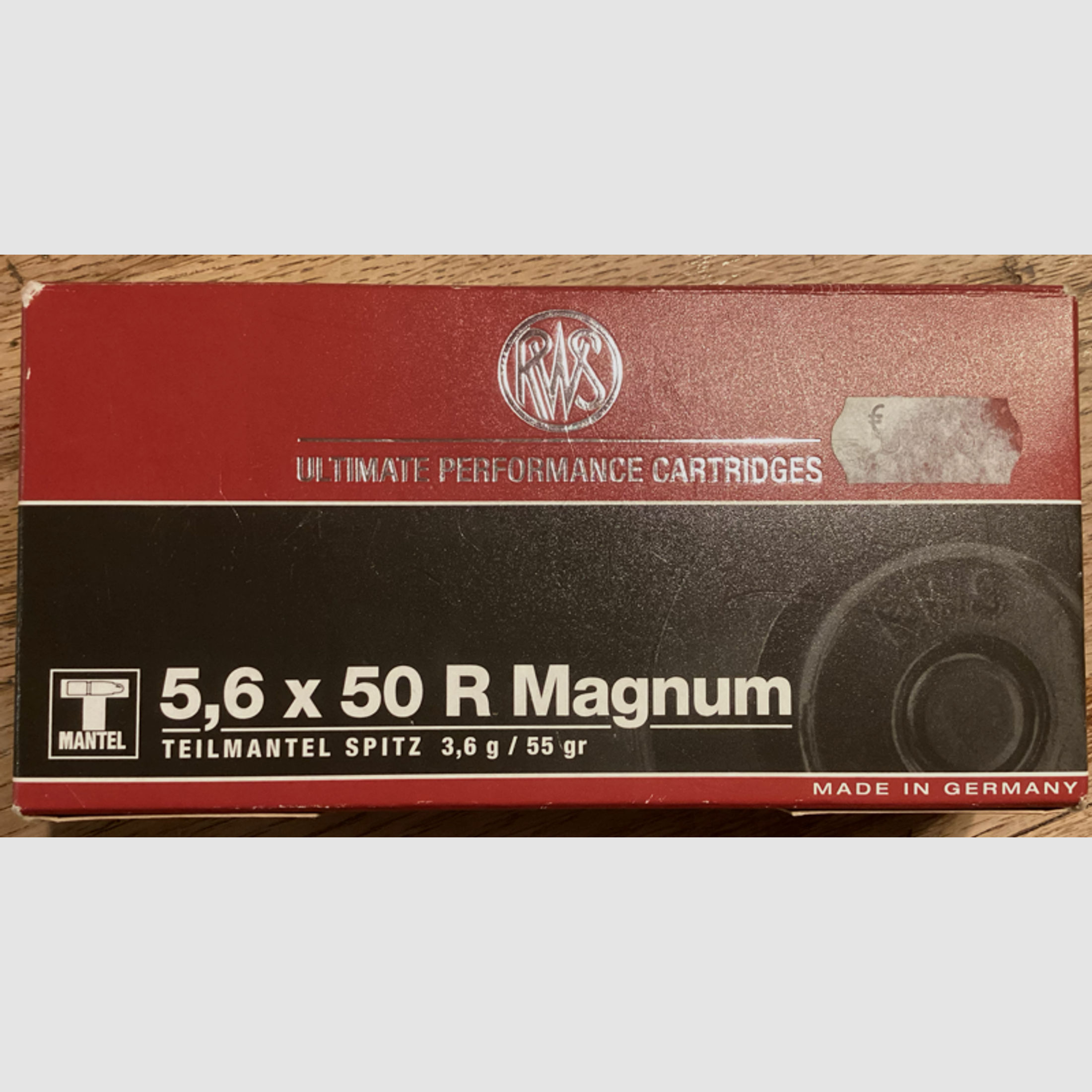 RWS 5,6x50 R Magnum Teilmantel Spitz