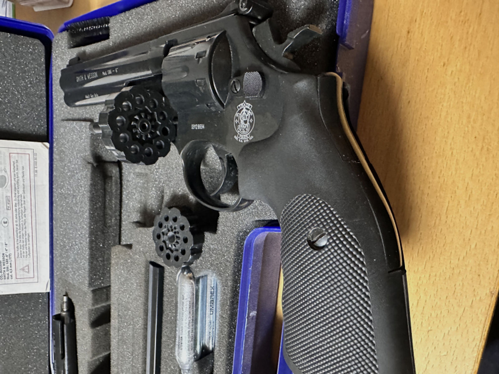 smith & Wesson 586/686 Revolver Co2 mit 8"-6"-4" Läufe/Wechsel