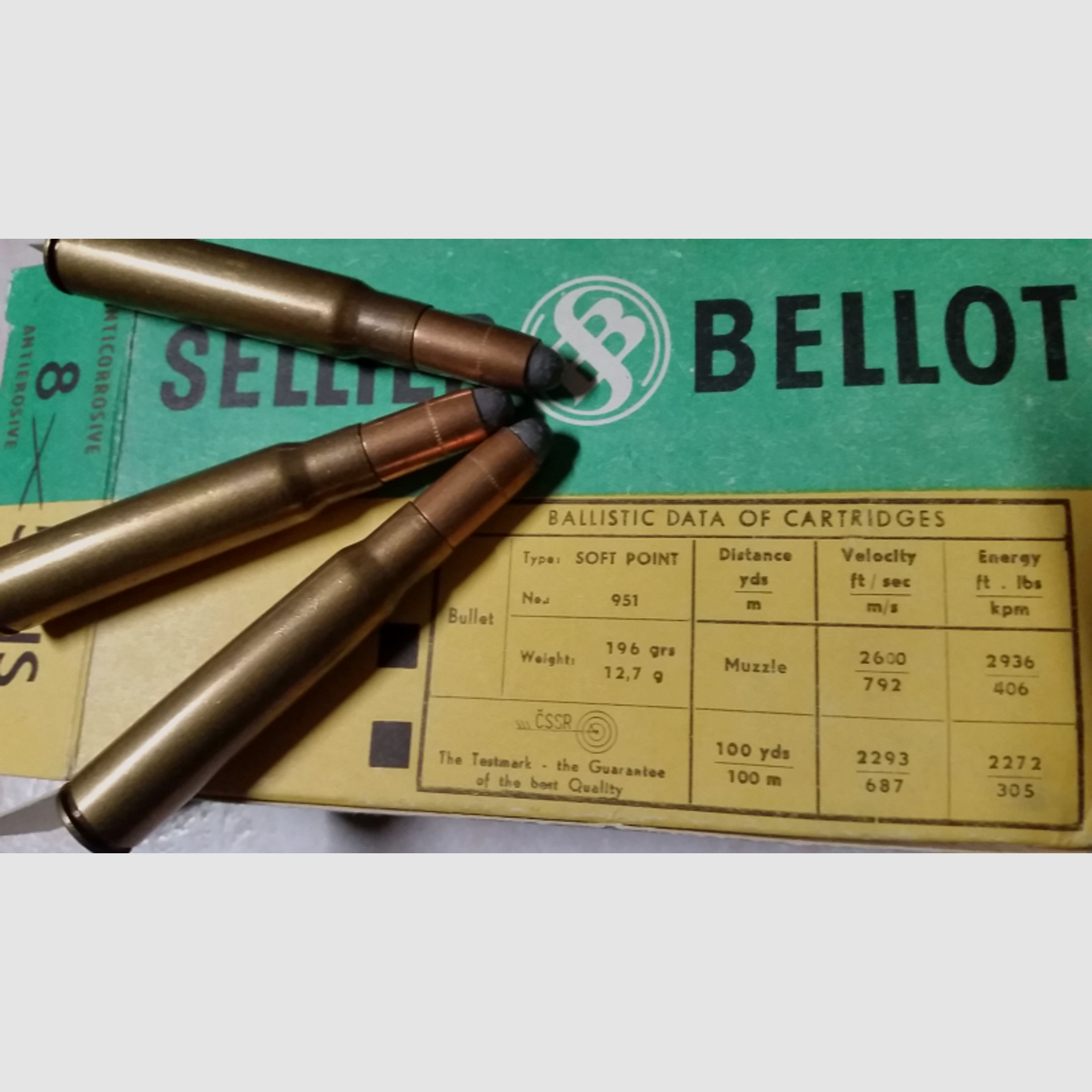 Sellier & Bellot 8x57IS 12,7gr