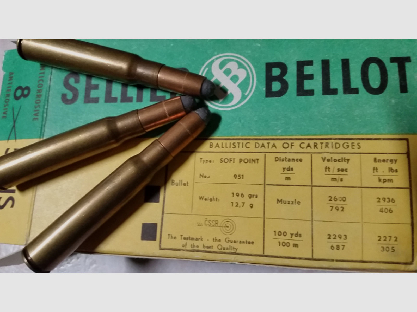 Sellier & Bellot 8x57IS 12,7gr