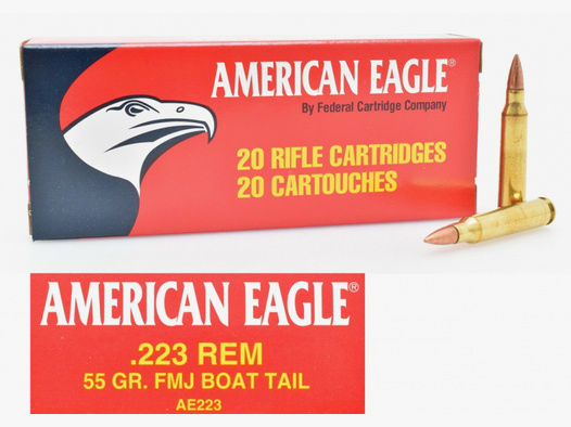 FEDERAL " American Eagle " Patronen .223 Rem. mit 3,56g VM Geschoß für nur 15.-  / 20 Schuß