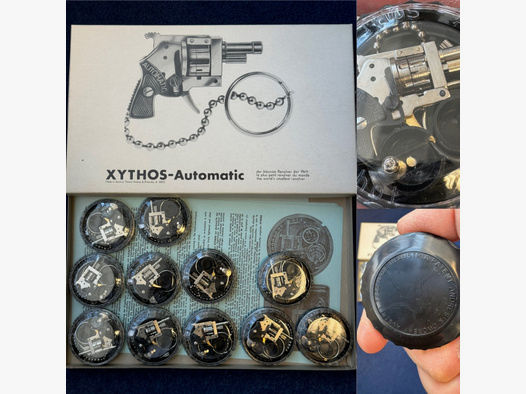 Rarität : XYTHOS Revolver AUTOMATIC MINI Nickel - 2MM Sammlerstücke