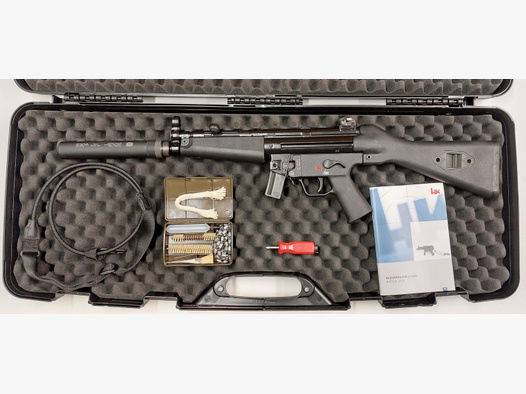 ANGEBOT - KOMPLETT-SET SLB Heckler & Koch HK SP5 SD 9x19 Inkl.Schalldämpfer Zivil.MP5 SD