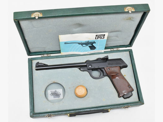 WALTHER Luftpistole Modell LP 53 im Kaliber 4,5mm mit Koffer und Zubehör