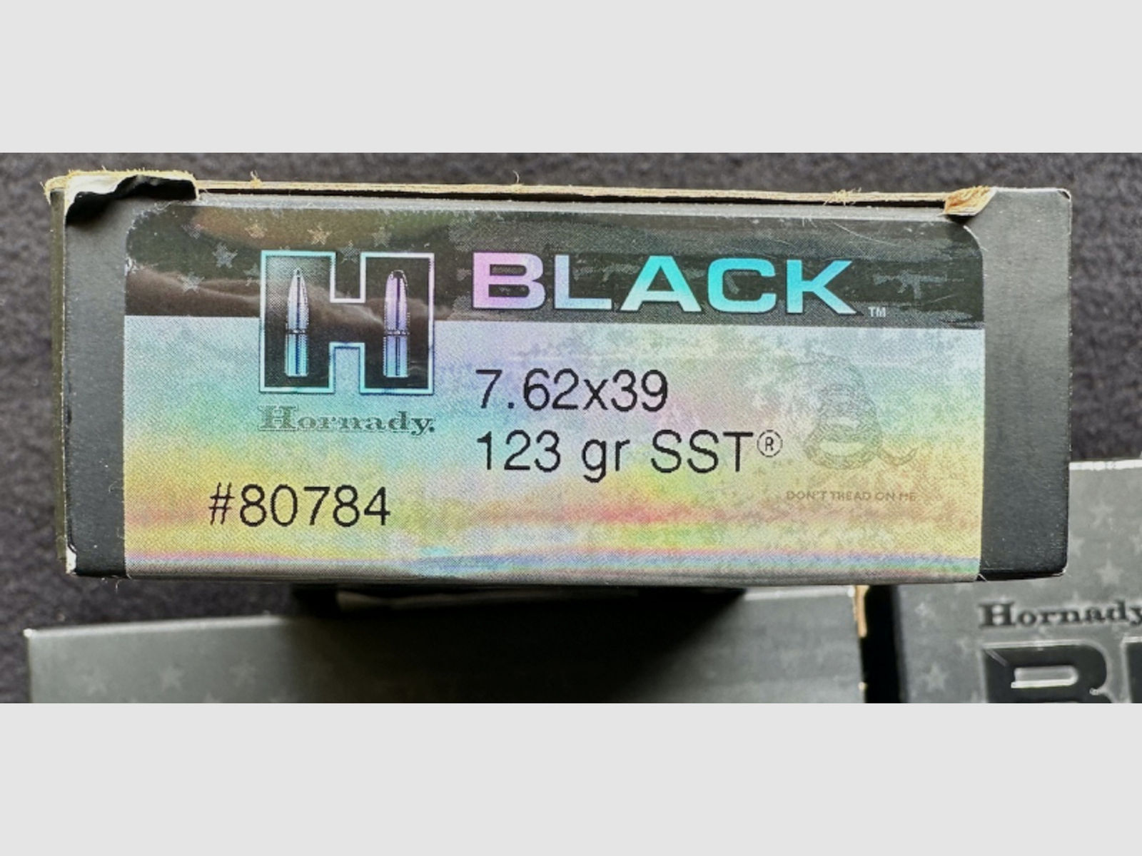 70 Patronen Hornady Black - 7,62x39 - SST - 123 gn. - 8,0g - 80784