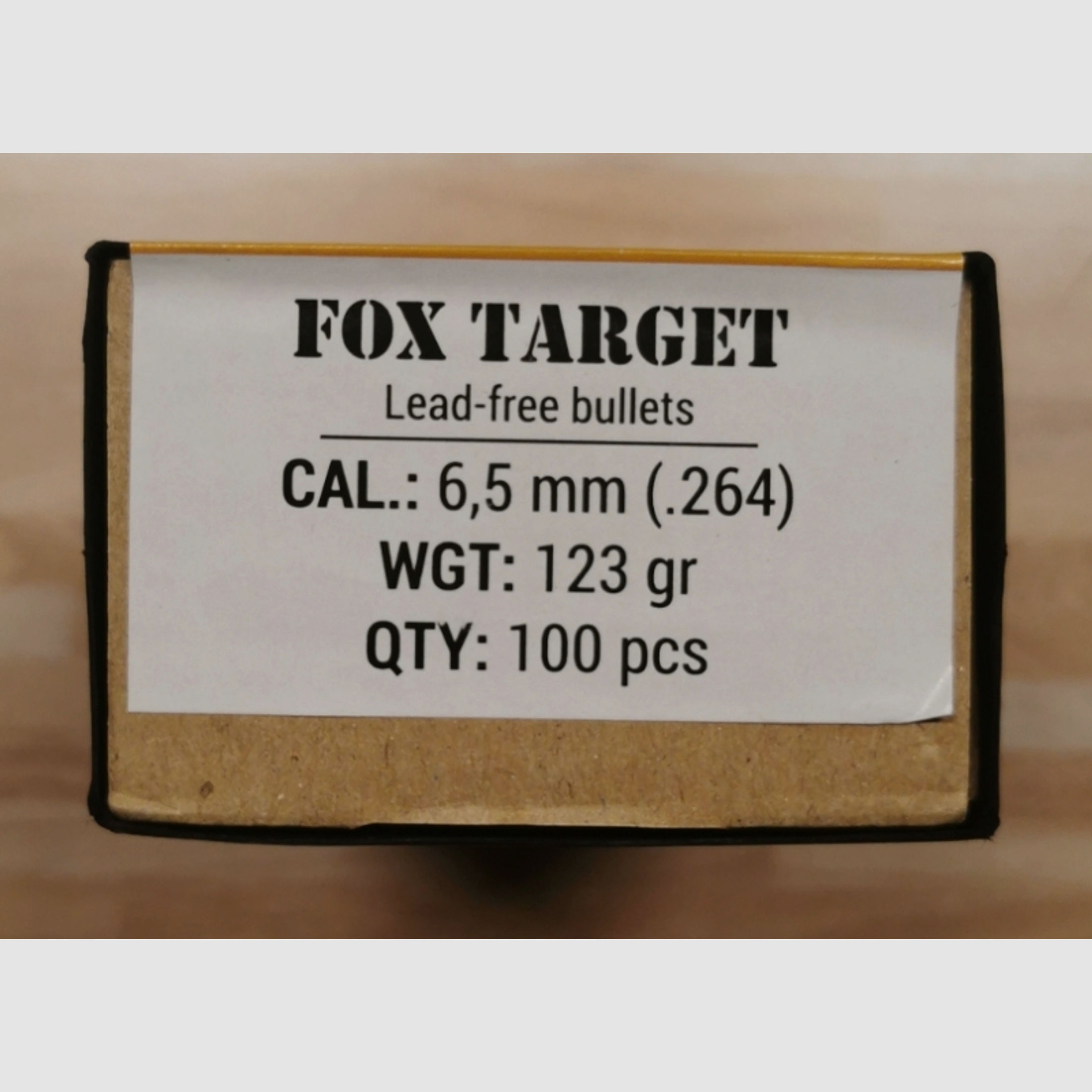 FOX Target Geschosse 6,5 mm in 123 grain