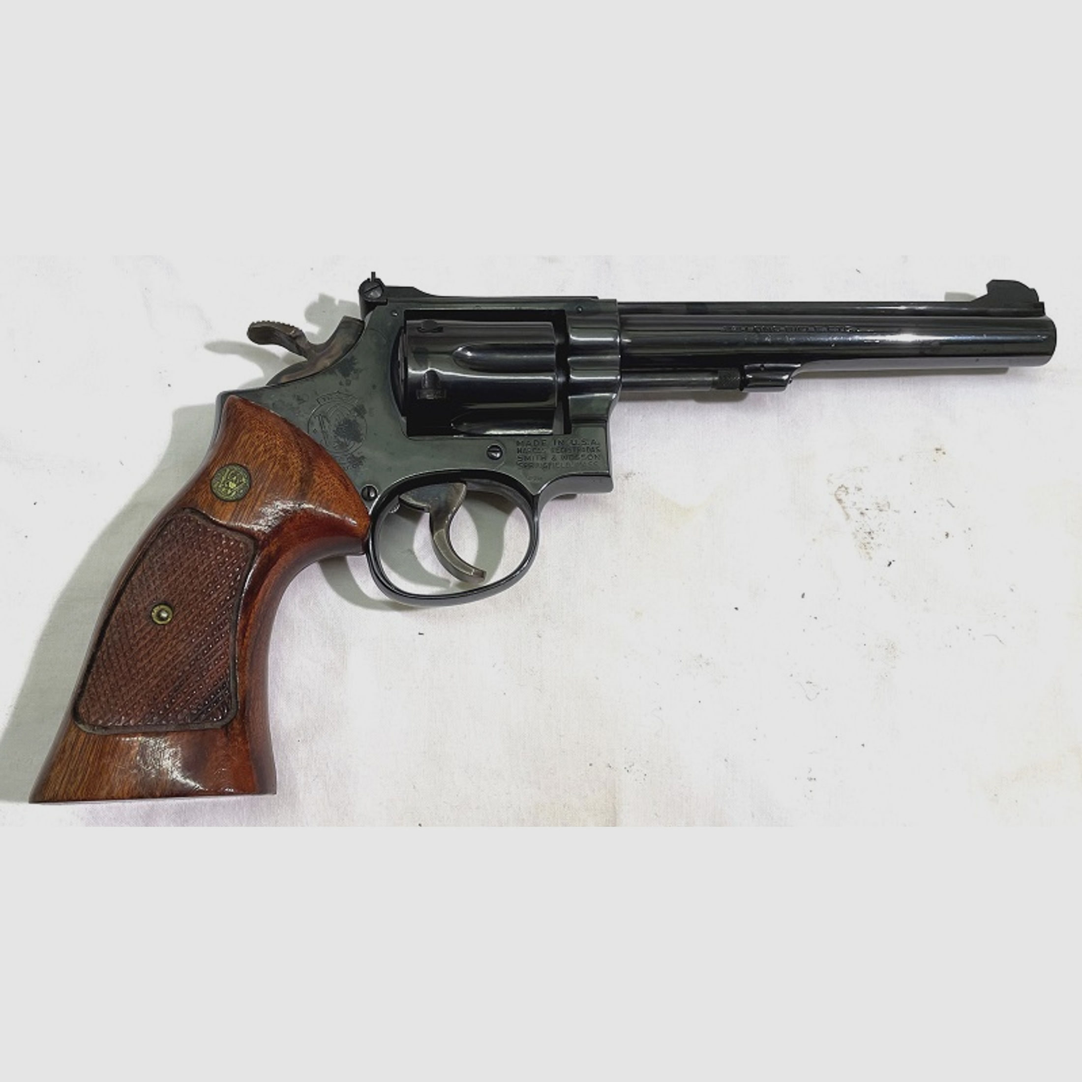 Smith & Wesson Revolver 17-3 - .22 lfb. - 6" Lauf - Holzgriffschalen - guter Zustand!