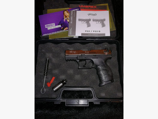 Walther P22 Q Nickel 9 mm P.A.K.