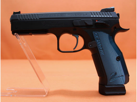 Ha.Pistole 9mmLuger CZUB SHADOW2 Black Poly SA-Abzug/Fiber-Leuchtkorn/3 Magazine (9mmPara/9x19)CZ75