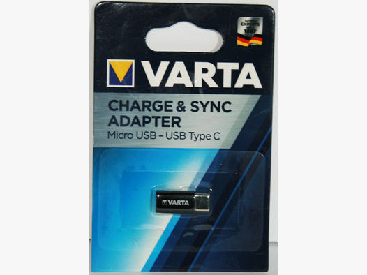 VARTA Charge&Sync Adapter Wärmebild Nachtsicht Lampen Wildkamera Kartenleser | von Micro USB > USB C