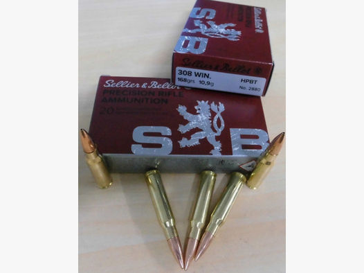 Munition S&B 308win 168gr HPBT Match